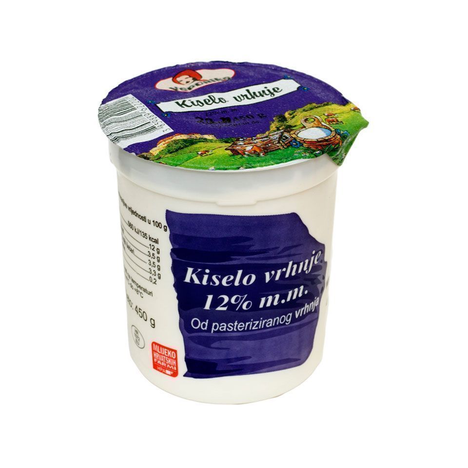 Vrhnje kiselo 12% m.m.